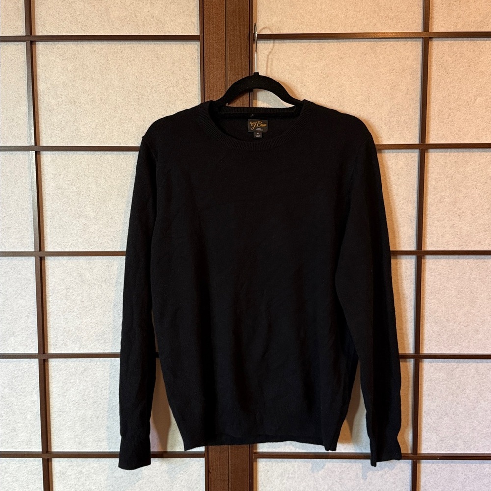 J. Crew 100% Cashmere Black Sweater